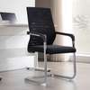 Office Chair: Chrome Metallic Office Visitor's Chair thumb 0