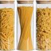 *Glass Spaghetti Jar with Bamboo lid thumb 1