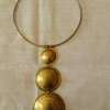 Exotic African-inspired brass necklace thumb 2