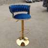 Gold Metal Swivel Barstool and Adjustable Height thumb 4