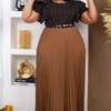 Plus Size Maxi Dress Belted Waist thumb 2