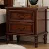 2 Drawer Mahogany Bedside Cabinet thumb 7