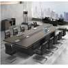 3M Storage-Enabled Natural Wood Conference Table thumb 0