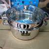 Stainless steel steamer/2pc sufuria/ Steamer thumb 1