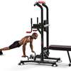 Dip station power tower with Dumbbell press Bench thumb 0