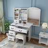 Modern Makeup Vanity Table with LED Mirror & Drawers thumb 5