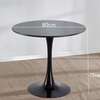 Dining Table : Black Round Dining Home Table thumb 0