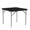 LASA Square 86cm Folding Card Table - Black thumb 0