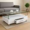 Coffee Table: White Home Office Coffee Table With Storage thumb 1