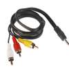 3.5mm Stereo Male Audio Jack to 3-RCA AV Male Cable thumb 2