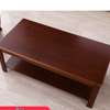 Brown Wooden Rectangular Center Coffee Table thumb 2