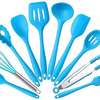 NON-STICK Silicone 10PCS Cooking Spoon Set With Firm Handle thumb 0