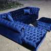 Blue chesterfield L shaped six seater sofa/modern sofas/tufted L shaped sofas thumb 3