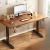 Office Table; White Adjustable Electric Office Table thumb 0