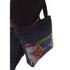 Womens denim multicolor ankara handbag with [ink coin purse thumb 2