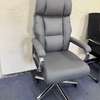 Office Chairs: High Back Gray Leather Office Chair thumb 0