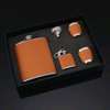 2 Portable hip flask set with 2 tot glasses and funnel thumb 0