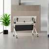 Folding Wooden Training Tables & Chairs with Wheels thumb 0