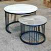 Pure Marble nesting Tables reinforced frame thumb 0