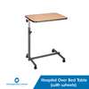 Hospital over bed table with wheels thumb 0