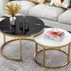 Living Room Marble Nesting Coffee Table Set thumb 2