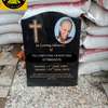 Upright Granite Headstones with Personalized Image thumb 2