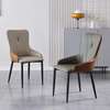 Dining Chair: Brown Leather Upholstered Dining Chairs thumb 1