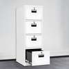 Office Cabinet: White Vertical 4 Drawer Cabinet thumb 0