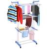 3 Tier Clothes drying rack with portable wheels thumb 0