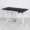 Adjustable tabel: 140cm black electric adjustable table thumb 1
