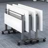 Office Table: White Foldable Training Table thumb 2