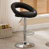 Low Back Black Swivel Adjustable Barstool thumb 0