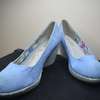 Sky blue wedge shoe thumb 2