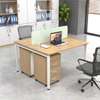 2 Person Wooden Metal Framed Workstation thumb 0