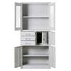 Office Cabinet : 2-Door Steel Office Cabinet With Safe thumb 1