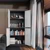 Office Cabinet: 4 Long Doors Gray Home Office Store Cabinet thumb 1