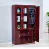 3 Door Glass Display Mahogany Office Storage Cabinet thumb 8