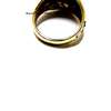 Gold Tone Engraved thick ring thumb 0