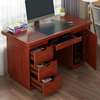 Office Desk: 140cm Mahogany Moisture Proof Executive Desk thumb 2