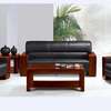 Leather 5 Seater Waiting Office Sofa thumb 1