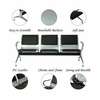 3 Person Leather Reception Office Bench thumb 10