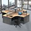 4-Person Curved Office Working Station thumb 5