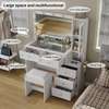 43" Wide Vanity Desk with Mirror, 11 Lights & 5 Drawers thumb 2