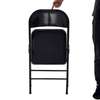 Foldable Lightweight Leather Metal Frame Office Chair thumb 9