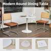 White 80 cm Indoor Round Dining Table thumb 4