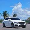 Mercedes benz C200 white thumb 2