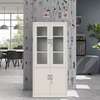 Half‑Glass 2‑Door Metallic Filing Cabinet thumb 0
