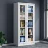 Lockable Metal 2 Glass Door Office Cabinet thumb 11