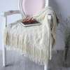 Soft Knitted Throw Blanketswith Tassel thumb 7