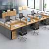 Modern 6-Way Modular Office Workstation Desk thumb 7